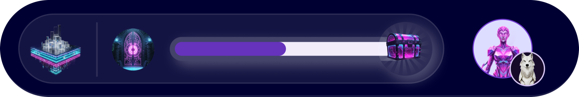 MagicTask gamified progress header
