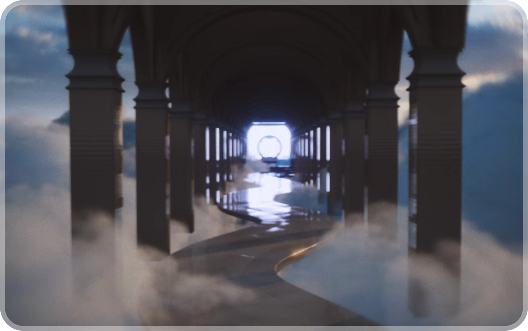 A misty corridor leading deeper into the Dungeon