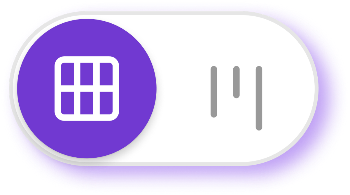 List view selected in the view switcher