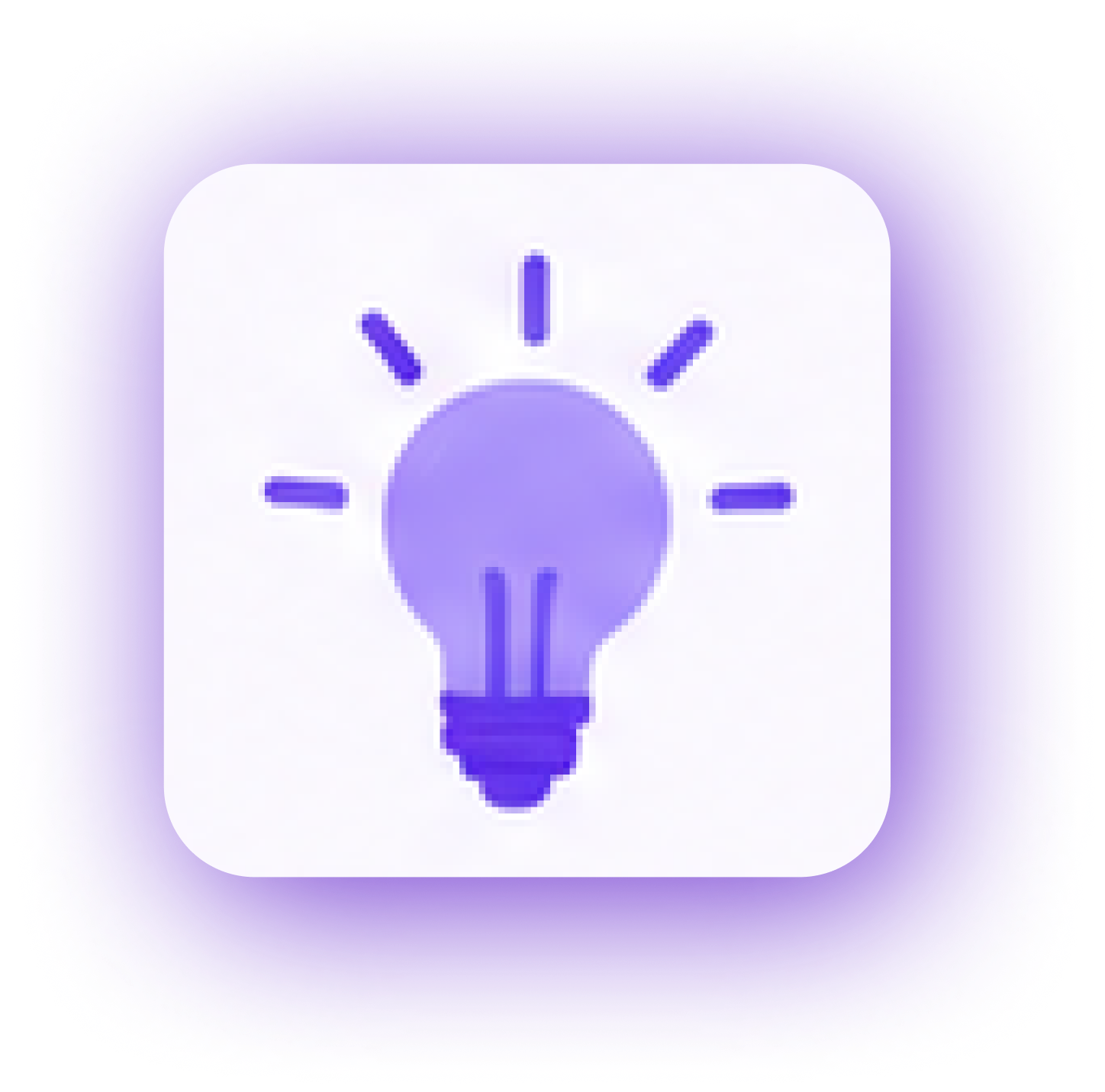 Lightbulb icon for new ideas