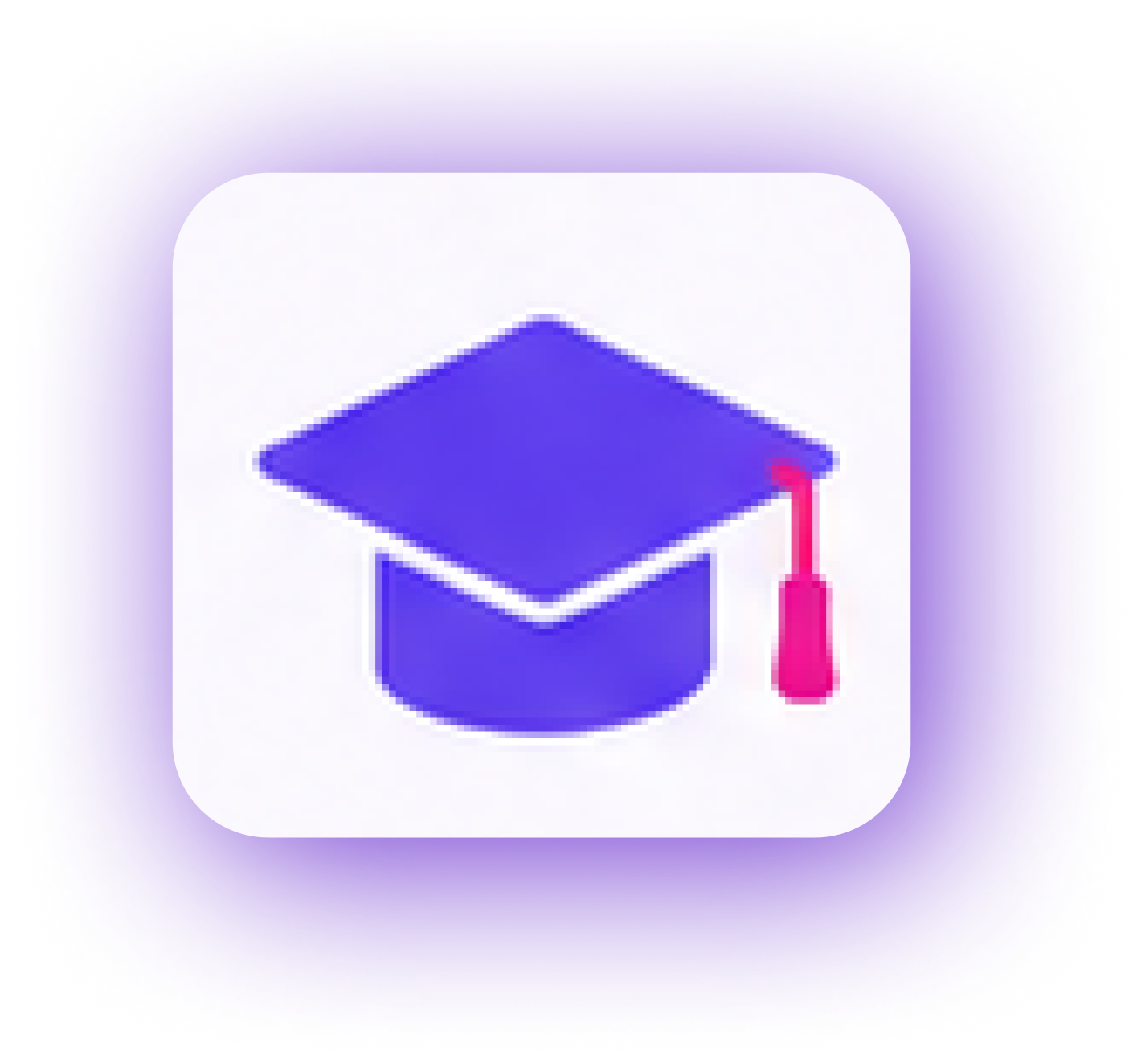 Graduation cap education icon