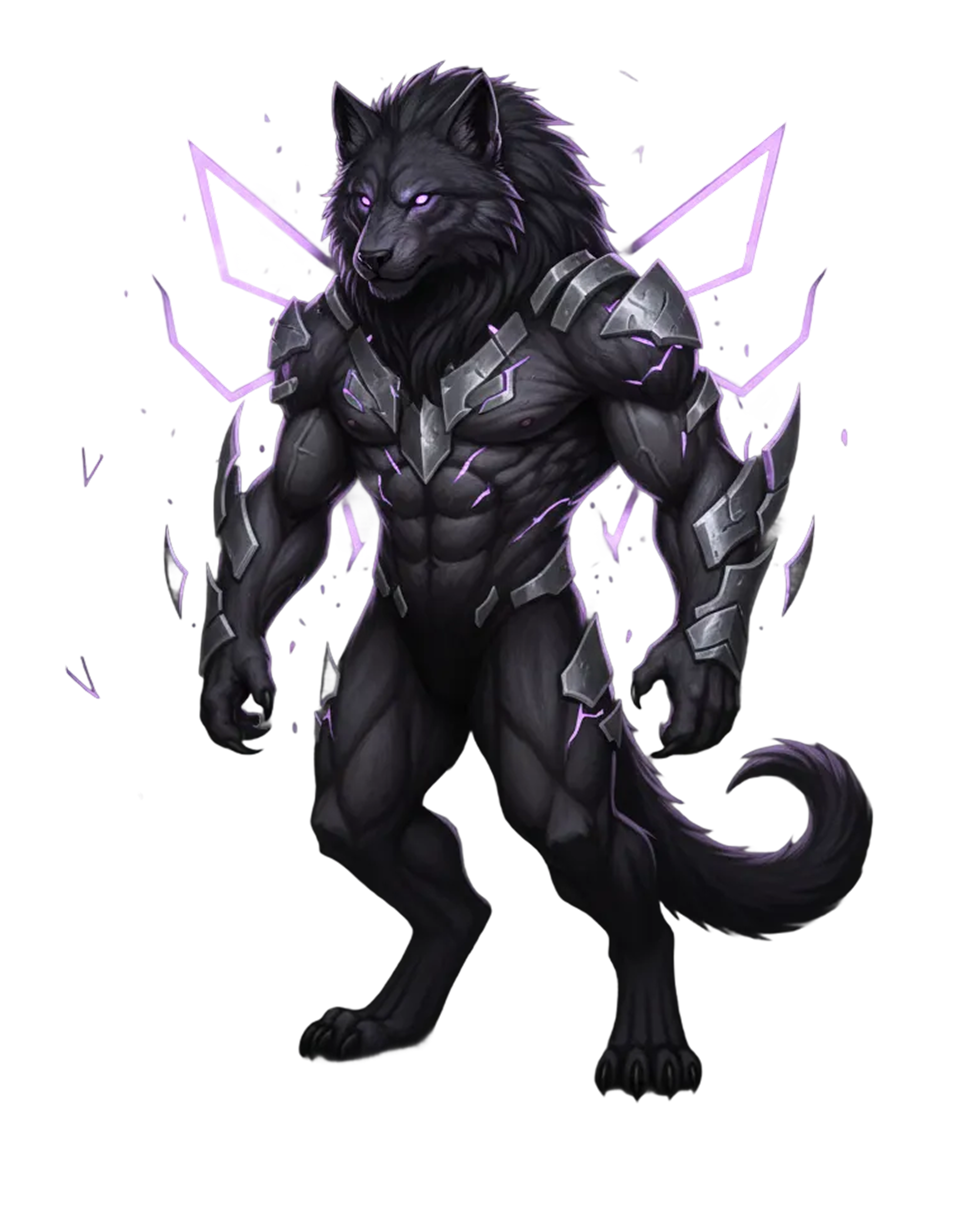 Armored wolf game character