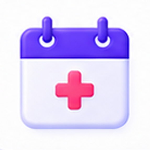 Medical calendar icon