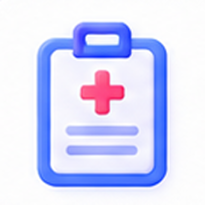 Healthcare task clipboard icon
