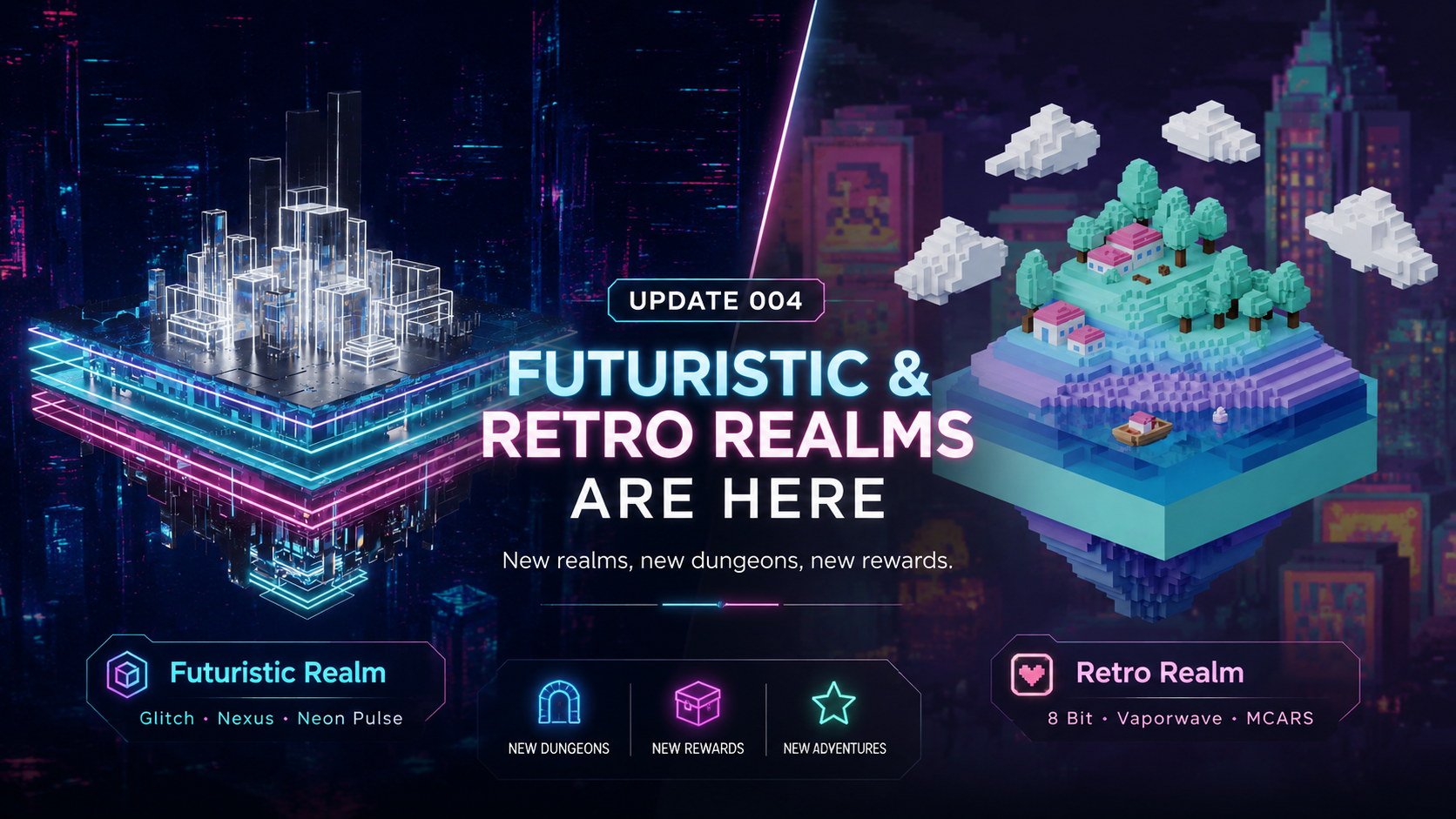 MT V3 Update 004: Futuristic & Retro Realms Are Here